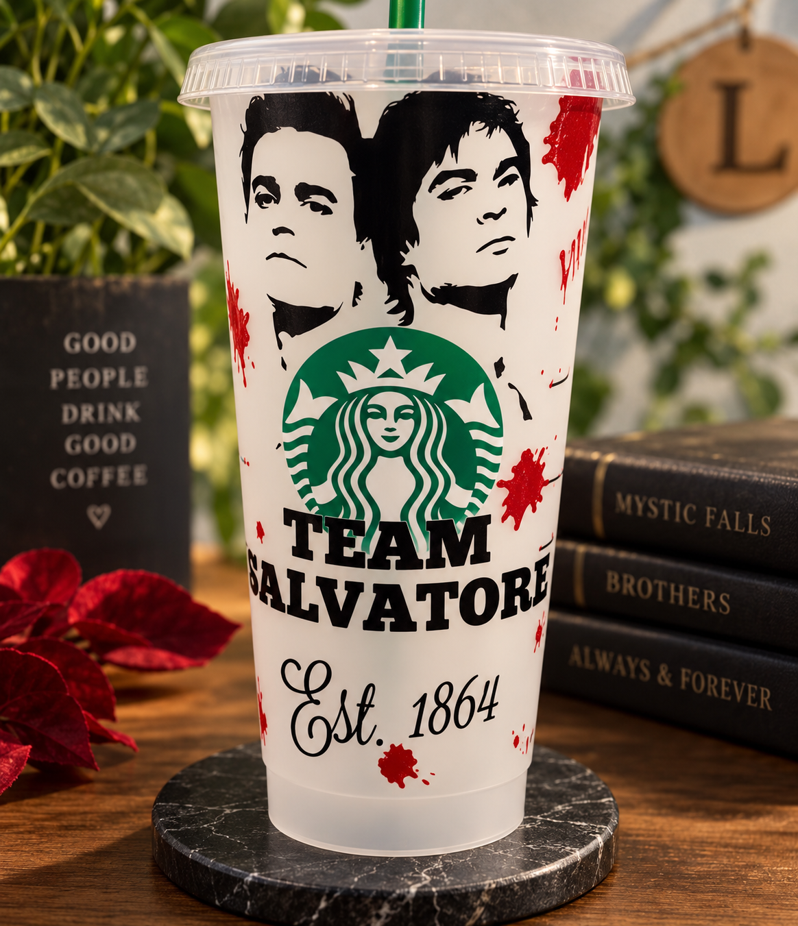Hello Brother Vampire Diaries cup